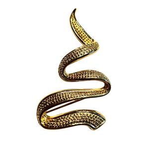 Vintage Erwin Pearl textured gold Christmas tree brooch modern art holiday pin